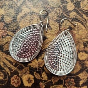 Anna Beck large drop earrings.